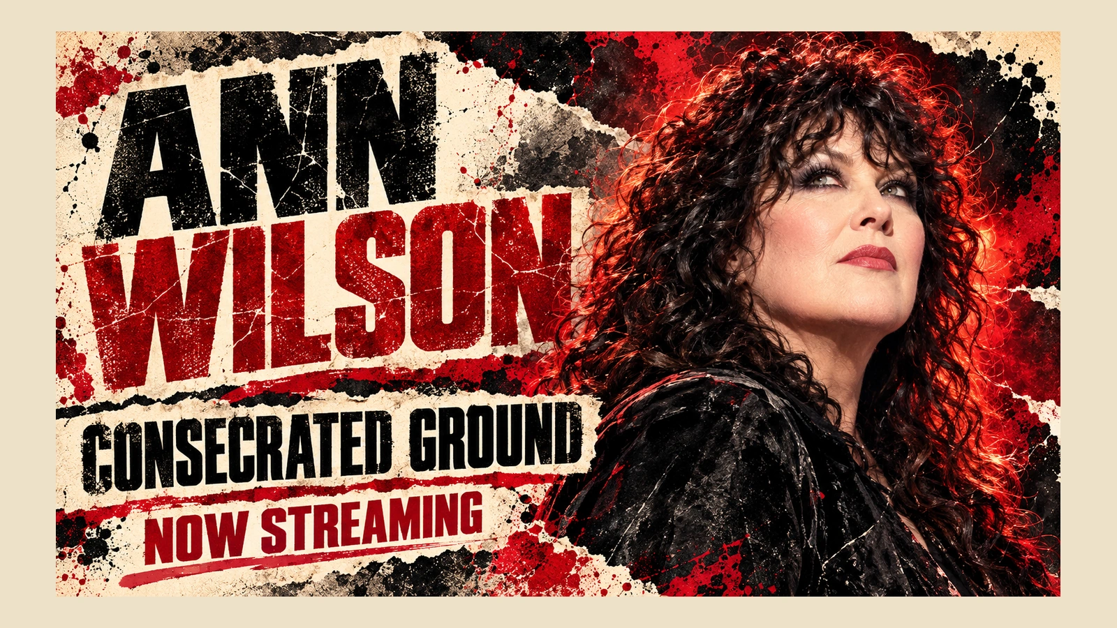 Editorial illustration of Ann Wilson for the streaming release of Consecrated Ground