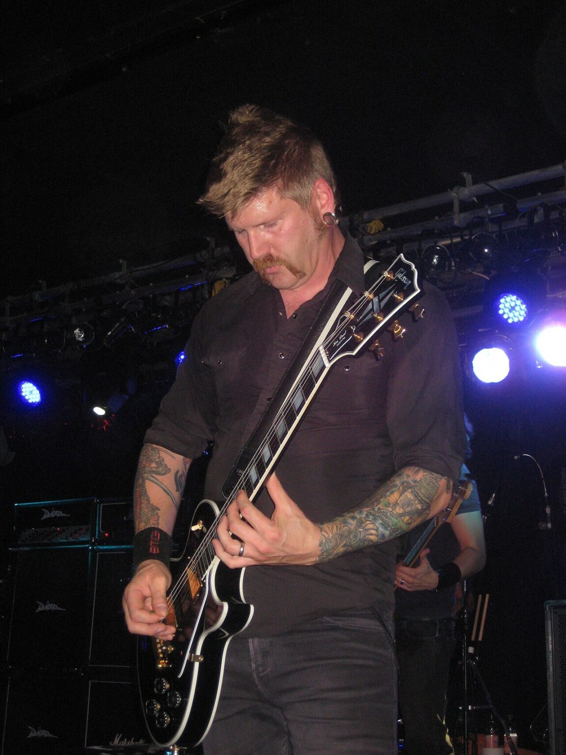 Bill Kelliher of Mastodon at Colos-Saal, Aschaffenburg, 2011.