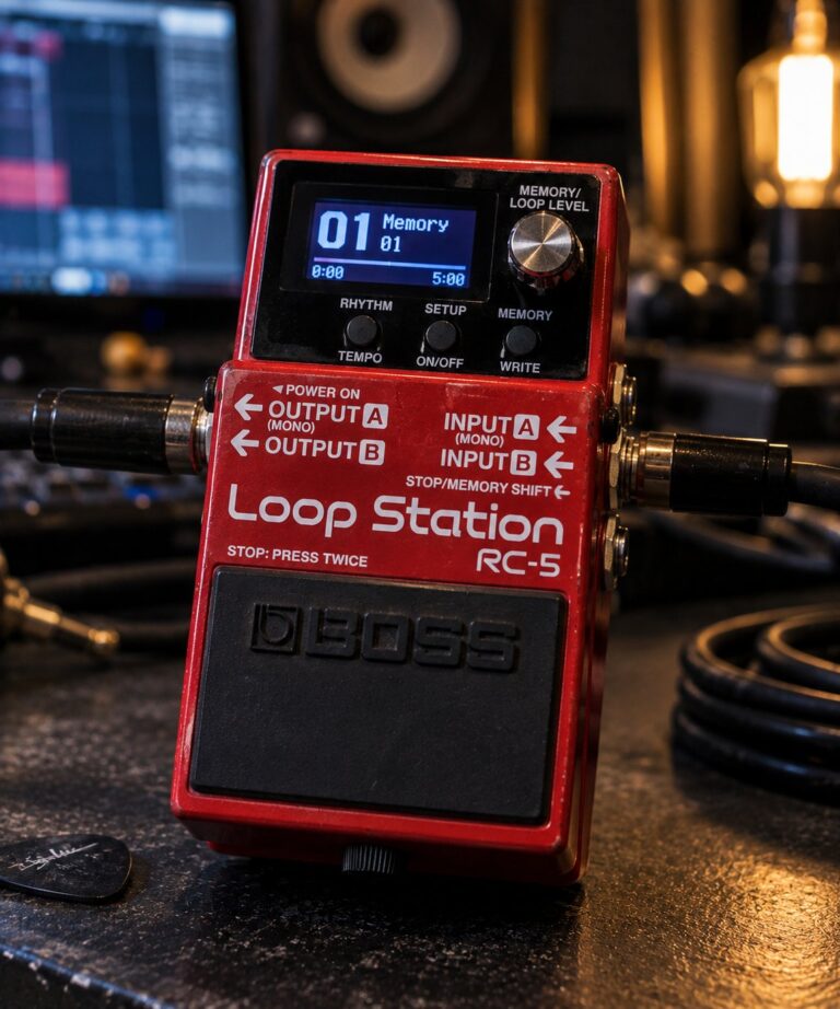 Illustration of a Boss RC-5 Loop Station.