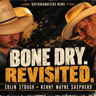 Editorial illustration of Colin Stough and Kenny Wayne Shepherd for Bone Dry Revisited.