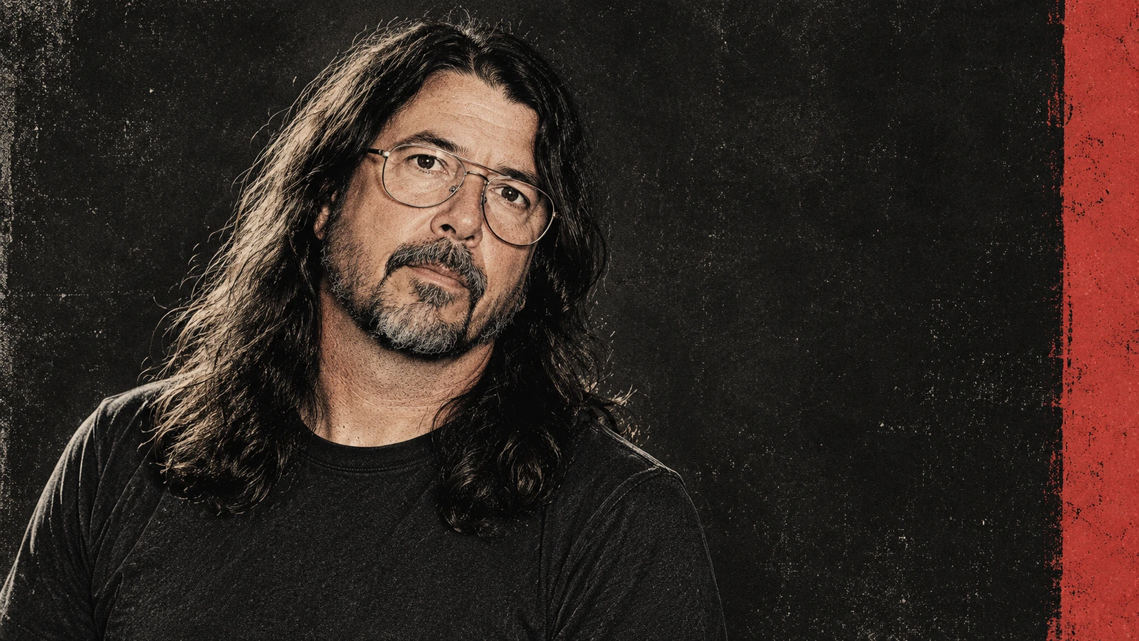 Editorial portrait illustration of Dave Grohl for the news of his AC/DC guest appearance