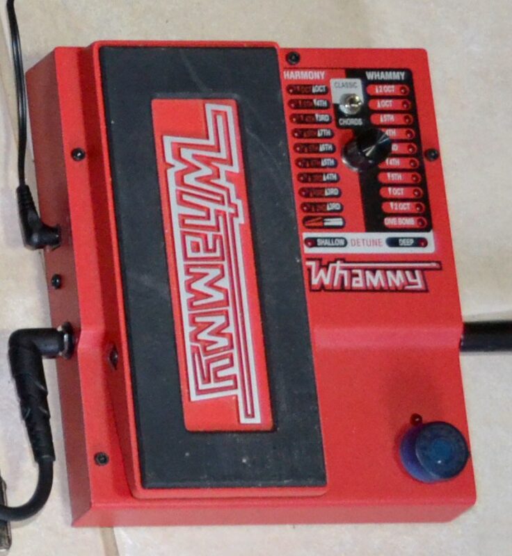 DigiTech Whammy V pitch-shifting pedal with its expression treadle.