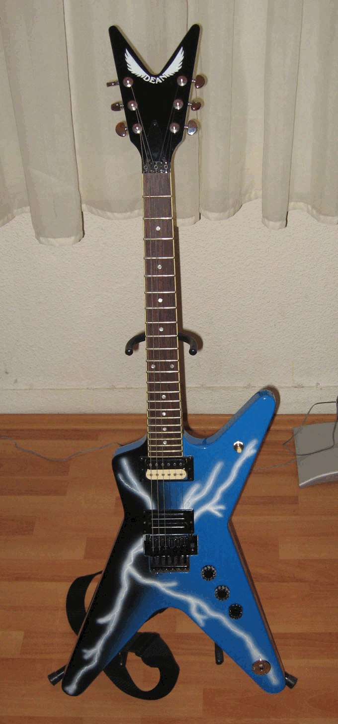 Replica of Dimebag Darrell's Dean From Hell, shown for reference.