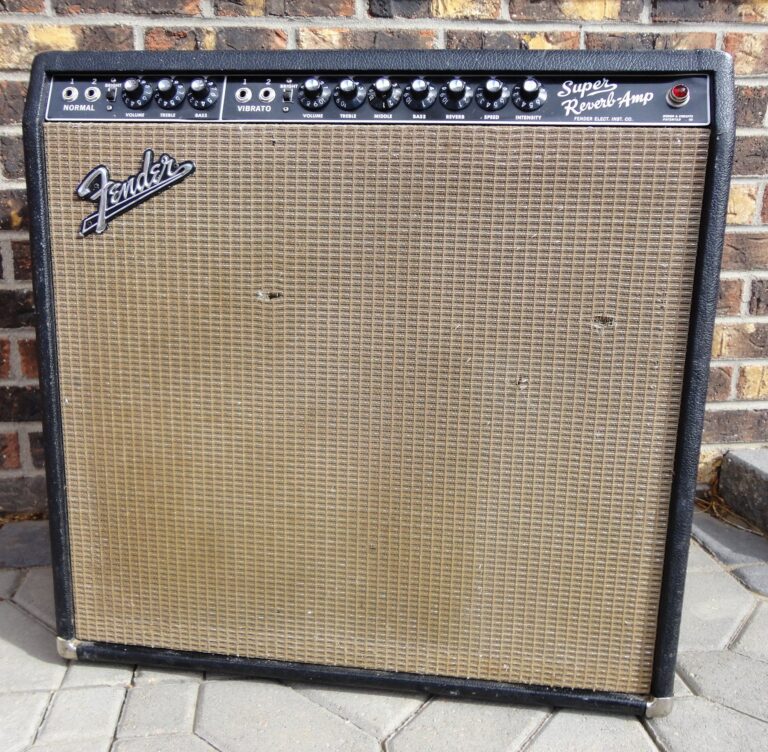 A 1964 Super Reverb, Fender Super Reverb, shown in full.