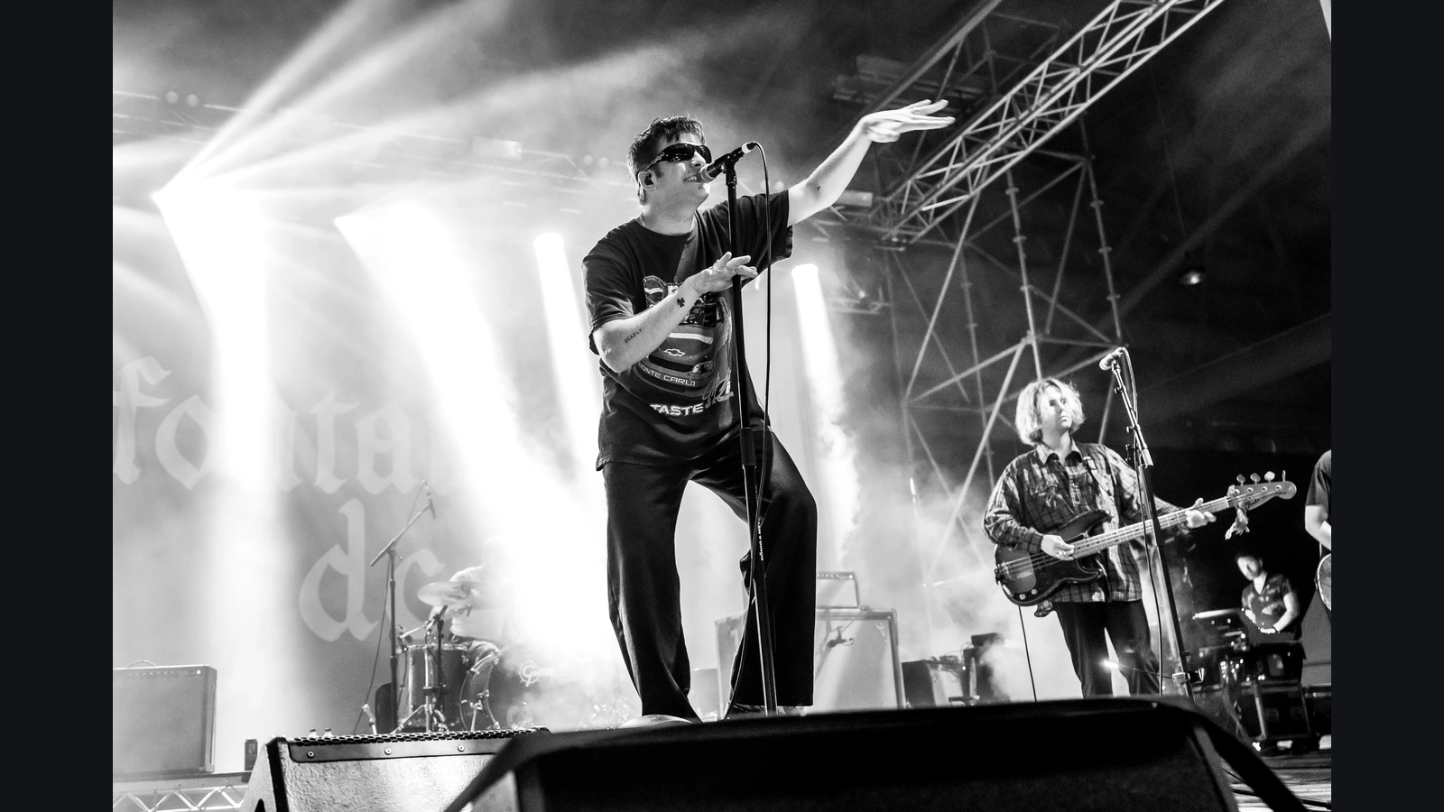 Fontaines D.C. performing at Laneway Festival, Sydney, in February 2023.