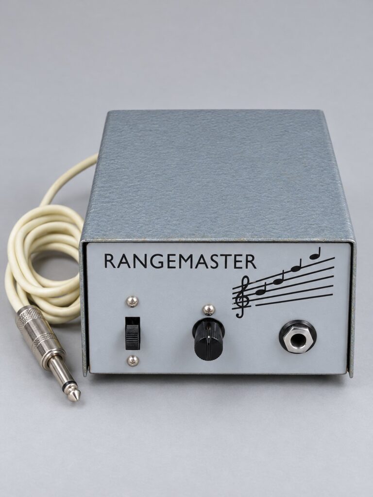 Dallas Rangemaster Treble Booster, AI-generated reference illustration