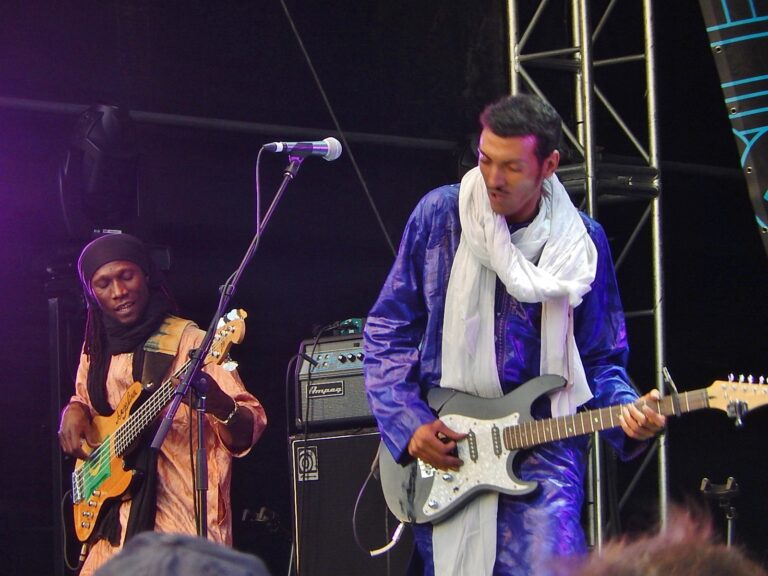 Bombino on stage, 2015