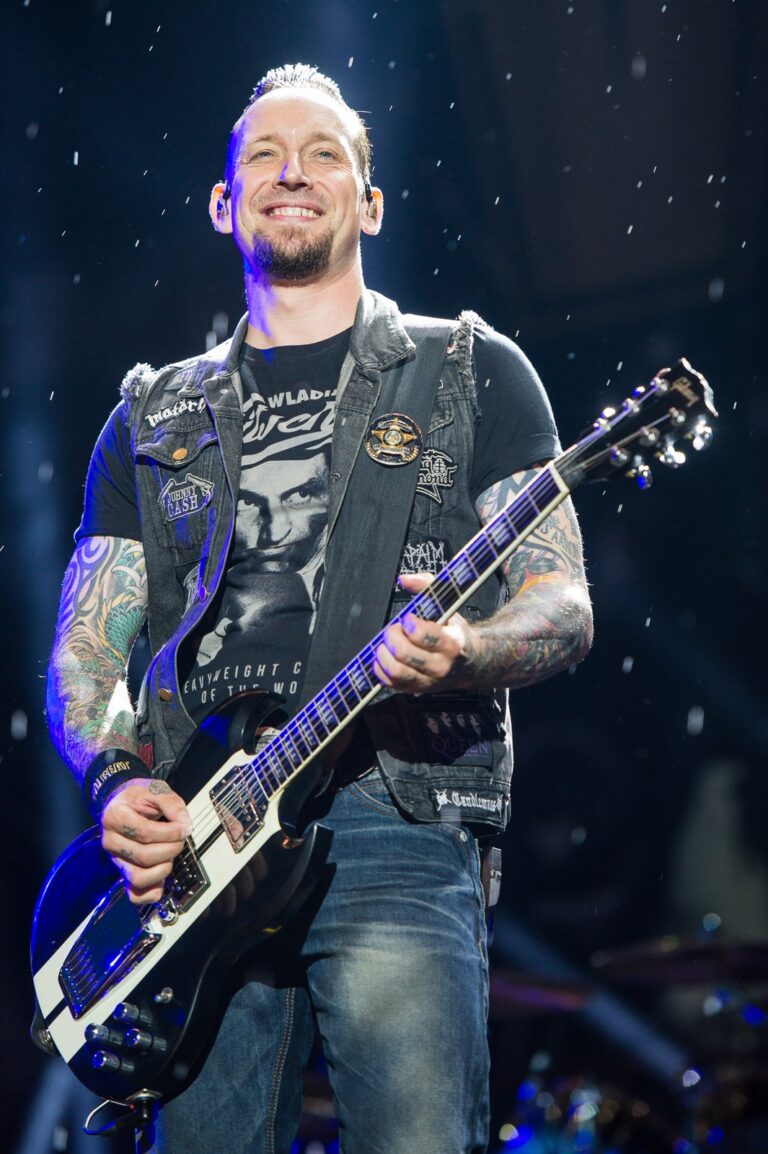 Michael Poulsen with Volbeat at Rock im Park, 2016