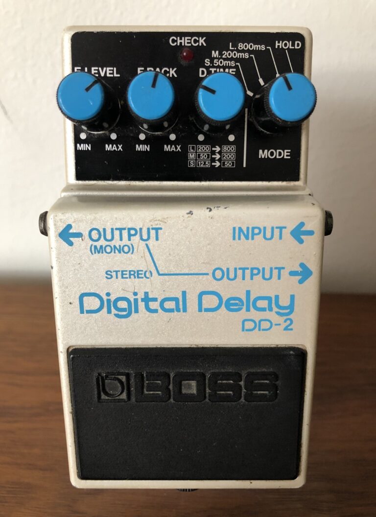 Boss DD-2 Digital Delay pedal.