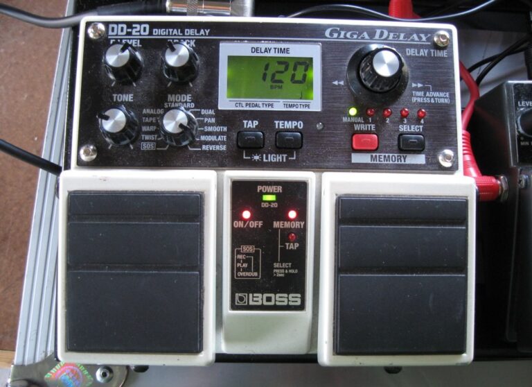 Boss DD-20 Giga Delay pedal.