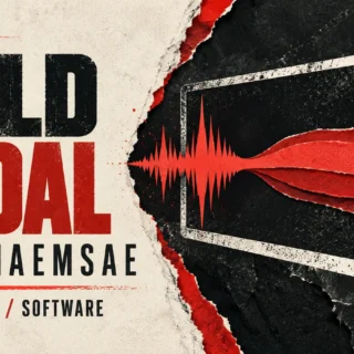 Conceptual editorial illustration of audio-freeze software Hold Pedal, not an interface screenshot.