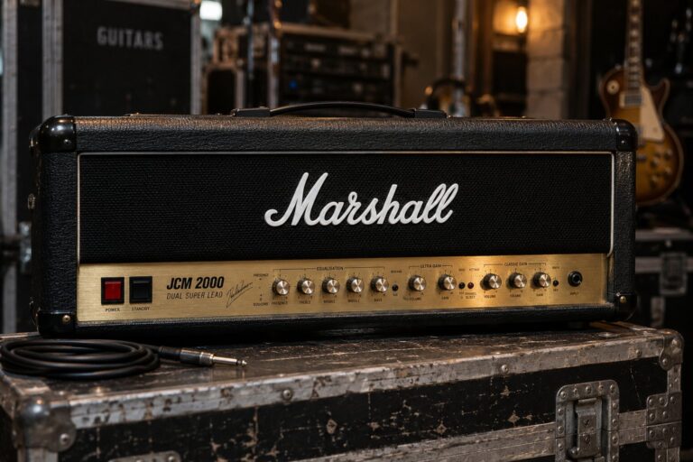 Illustration of a Marshall JCM2000 DSL100.