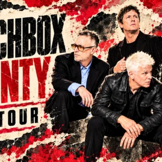 Editorial illustration of the four members of Matchbox Twenty for their announced 2027 anniversary tour.