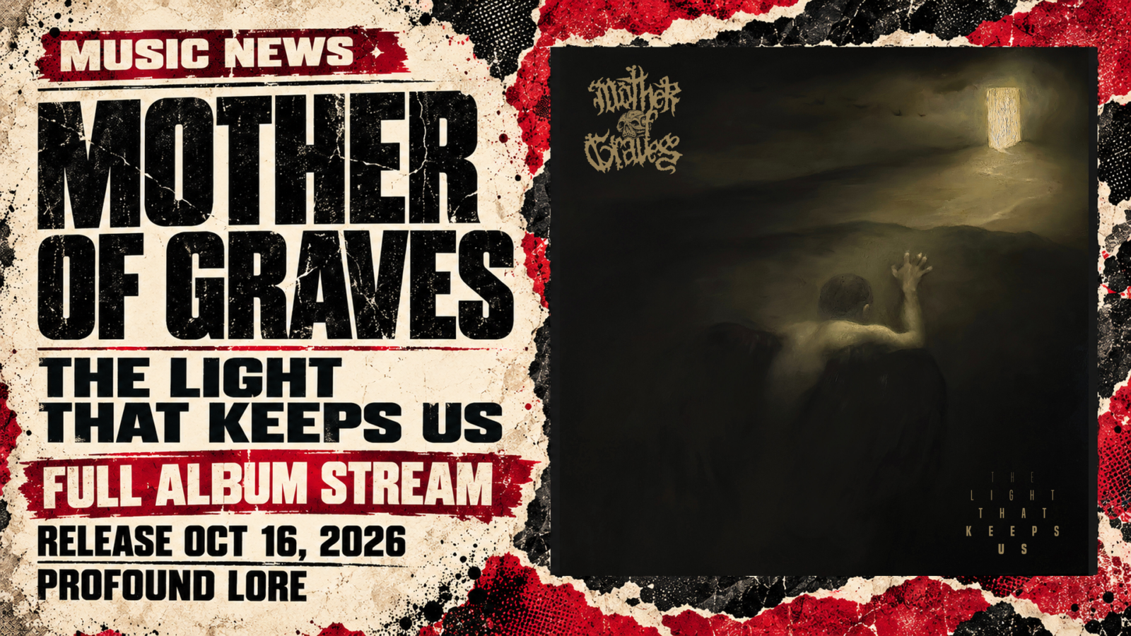 The Light That Keeps Us album cover preserved within a full-album-stream editorial composition.
