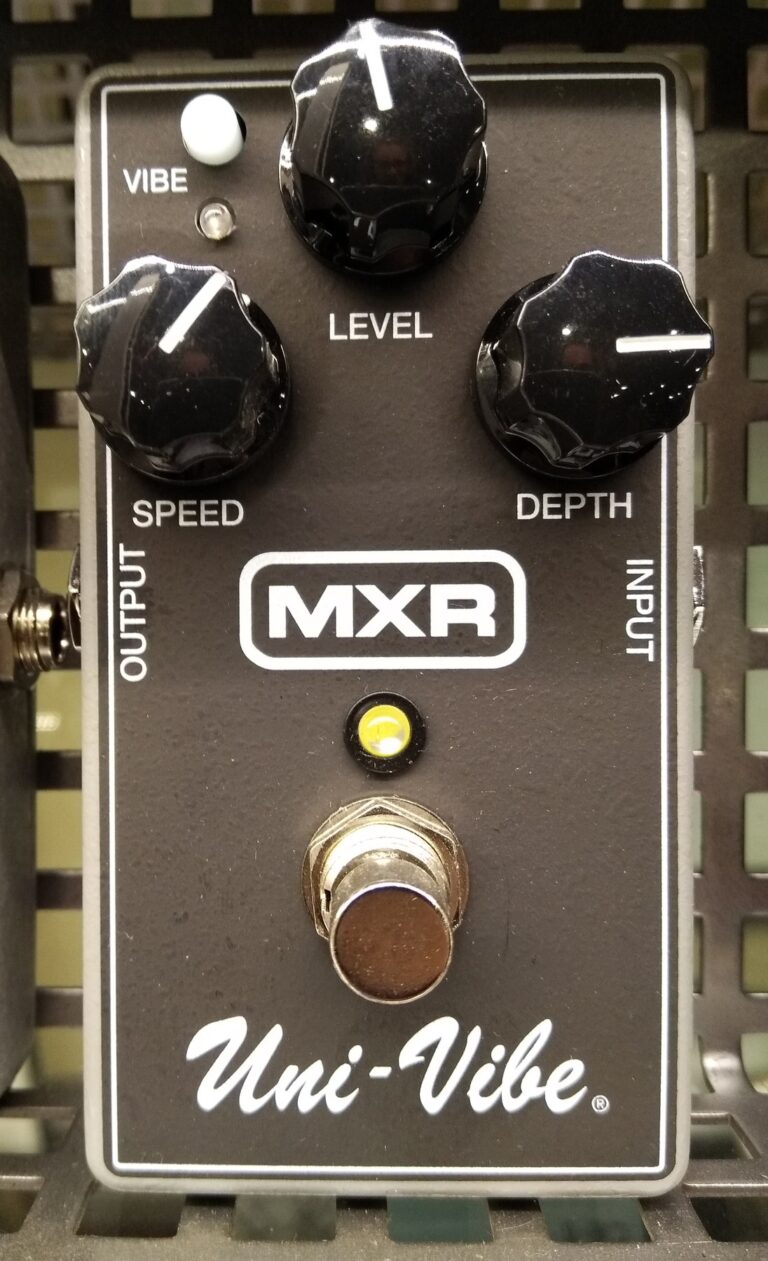 A Uni-Vibe reissue, MXR Uni-Vibe, shown in full.