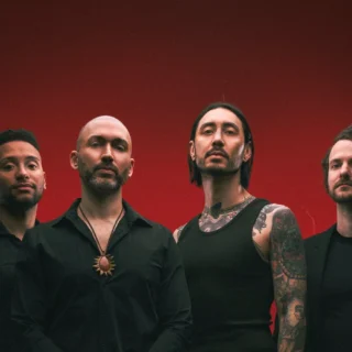 The four members of The Number Twelve Looks Like You in an official promotional portrait.