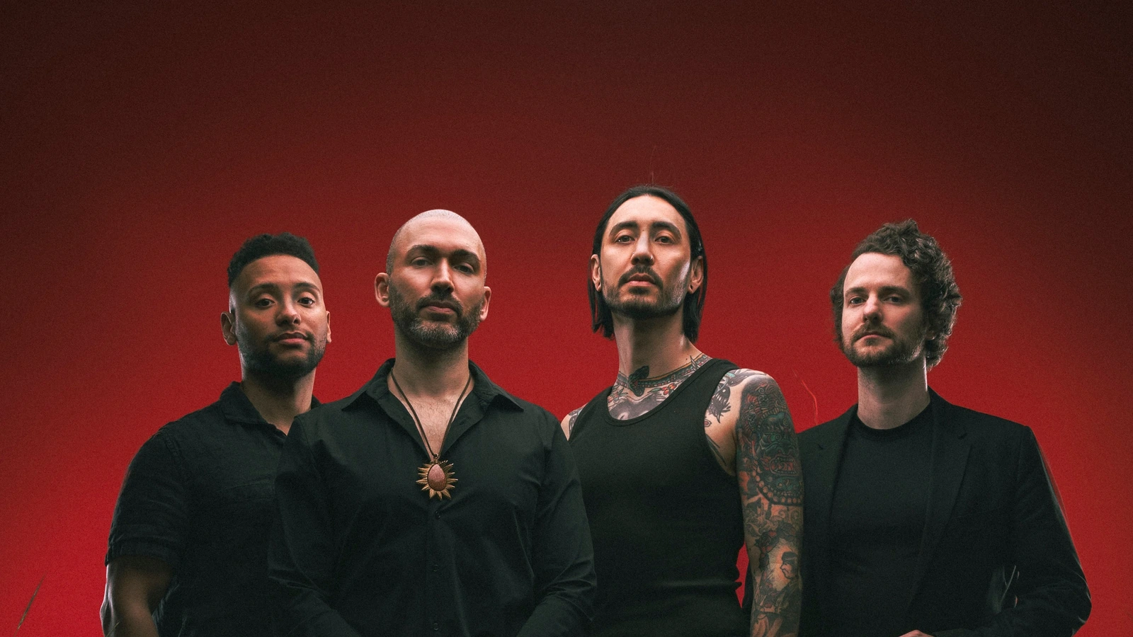 The four members of The Number Twelve Looks Like You in an official promotional portrait.