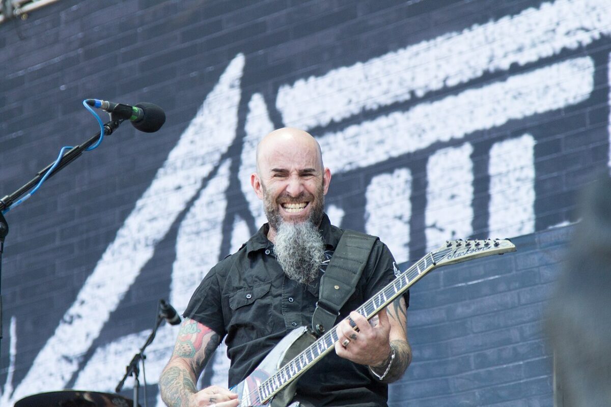 Scott Ian of Anthrax at Nova Rock 2014.