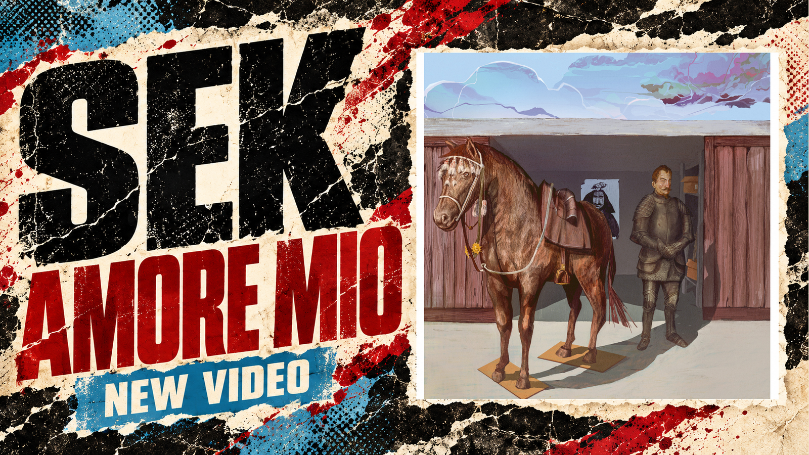 Wallensteins Garage album artwork preserved in an Amore Mio video-news composition.
