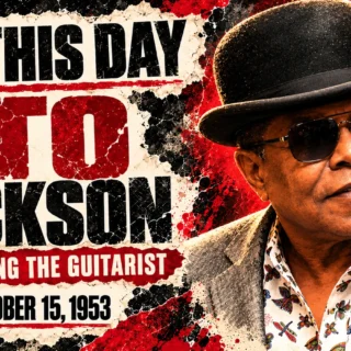 Generated editorial illustration of Tito Jackson, using a 2017 identity reference; commemorating his birth on October 15, 1953.