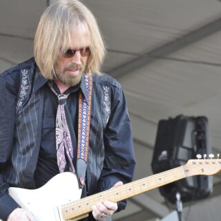 Tom Petty on stage at the New Orleans Jazz & Heritage Festival in 2012.