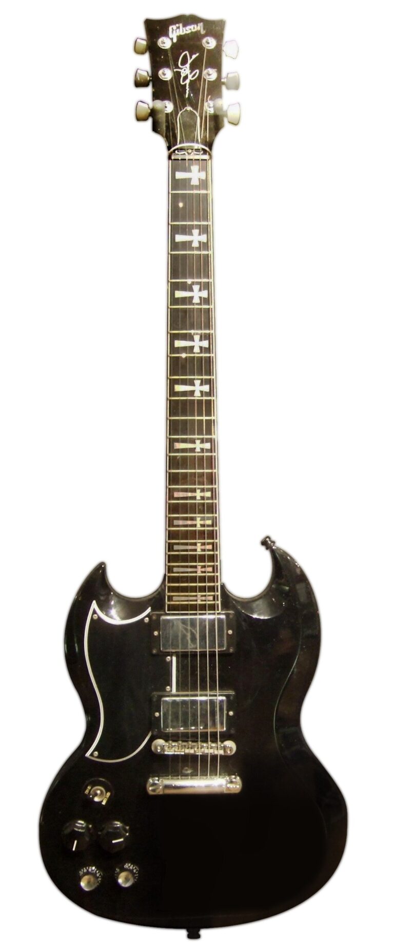 Signature model of Tony Iommi's SG, shown for reference (not his own guitar).
