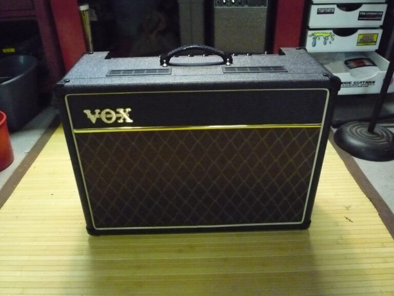 A AC15 Custom Classic, Vox AC15, shown in full.
