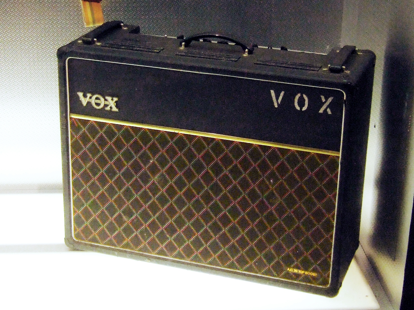 Complete Vox AC30 Top Boost combo amplifier with diamond grille, Vox logo and AC30 Top Boost badge, displayed at Born to Rock.