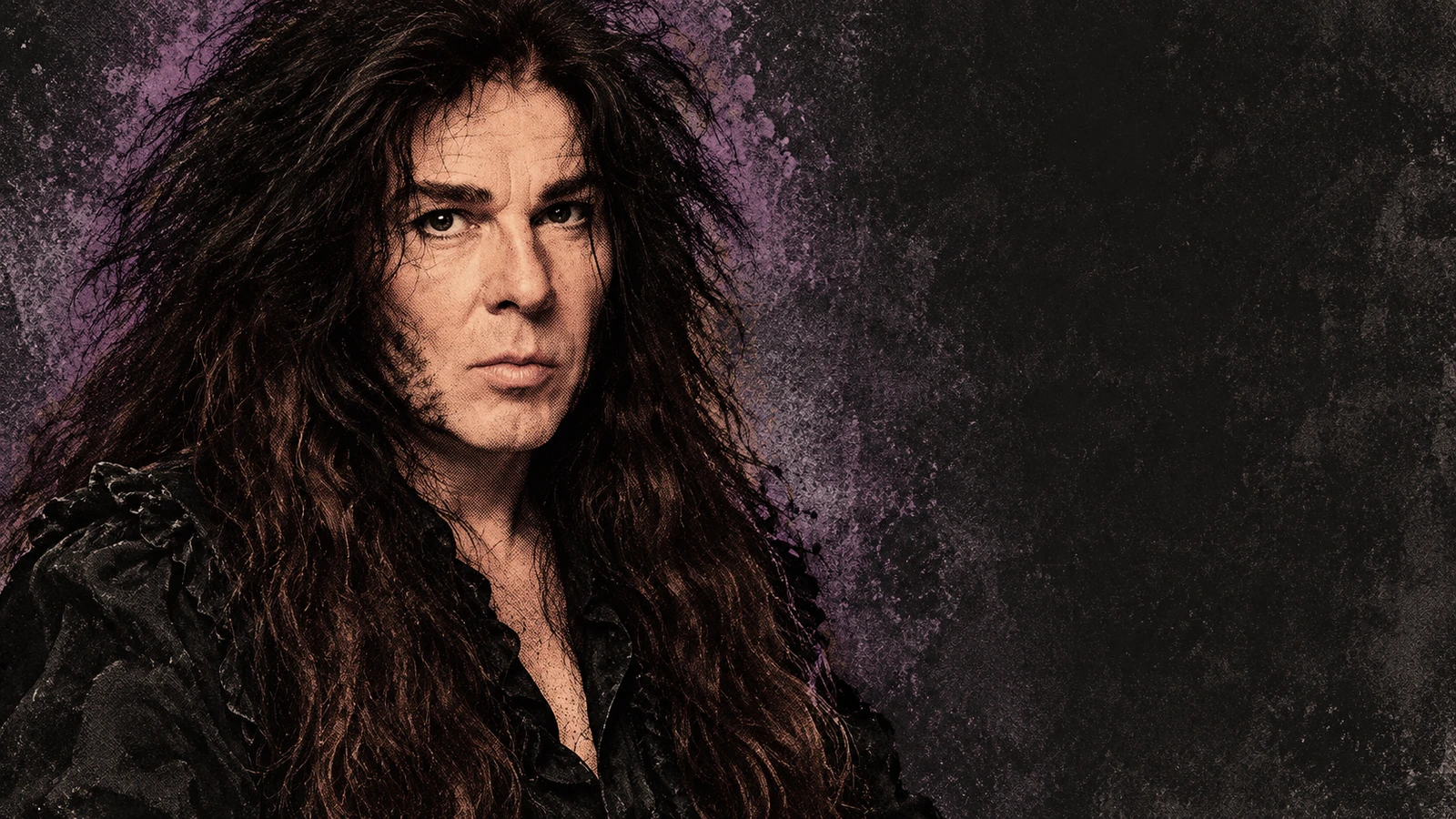 Editorial illustration of Yngwie Malmsteen for the Beyond Zeta Reticuli release
